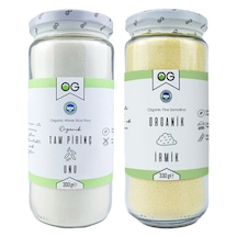 OG natural Organik Tam Pirinç Unu ve Organik İrmik 330 Gr Seti