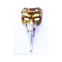 Turuncu - 618 - Renk İşlemeli Seramik Malzemeden İmal Venedik Uzun - Kmrsfres - Maske Magnet