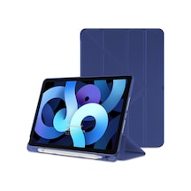 Apple İpad Air 13 2025 Kılıf A3268-a3269 Origami Pencil Lacivert İpad Air 13 2025 İle Uyumlu Kılıf - Lacivert