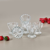 Glasss In Love 6'lı Dondurma Kasesi - Şeffaf - 160 Ml Renkli
