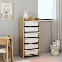 Lino 6 Sepetli Çok Amaçlı Oyuncak ve Düzenleme Dolabı Safir Meşe Mdf Açık Kahverengi Lino 6 Sepetli Çok Amaçlı Oyuncak ve Düzenleme Dolabı Safir Meşe Mdf Açık Kahverengi
