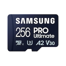 Pro Ultimate Microsd Kart + Sd Adaptörü, 256 Gb, Akıllı Telefonlar, Drone Ve Aksiyon Kamerası, Uhs-ı U3, 200 Mb/s Okuma, 130 Mb/s Yazma, Mb-my256sa/ww