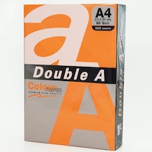Double A Renkli Kağıt 500 Lü A4 80 Gr Safron 1 Top 500 Adet Kağıt