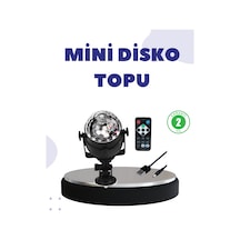Ses Duyarlı Mini Disko Küre Lamba Gümüş