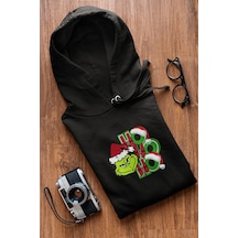 Grinch Hohoho Yenı Yıl Kapşonlu Sweatshirt 001