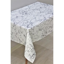 Elyaf Astarlı Silinebilir Pvc Muşamba Masa Örtüsü Gri Mermer - 1068-1gr