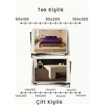 Soft Masif Ahşap Karyola Ceviz 90x190