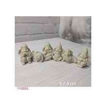 Yy0865 Altılı Oturan Tavşanlar Biblo Set Silikon Kalıp