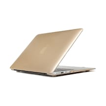 Arabulalaca Macbook Pro 13.3'' A 1502 - A 1425 Kılıf Mat Doku Hardcase Kapak Bej