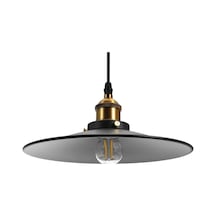 Mylights Retro Tekli Metal Sarkıt (371166075)-Siyah Içi Beyaz
