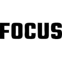 Focus Araba Sticker 17x17 Cm Siyah