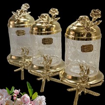 Ayaklı Lux Kavanoz Set