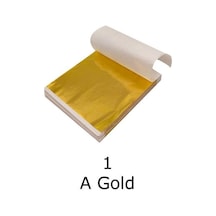 Varak Kaplama Yaprak Metalik Folyo İmitasyon 9x9cm 10lu Paket 1 A Gold R5799f-1 Karışık