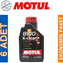 Motul 8100 X-Clean+ 5W-30 Motor Yağı 6 x 1 L
