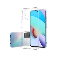 Xiaomi Redmi 10 Kılıf Kamera Koruma Çıkıntılı Şeffaf Ve Esnek Silikon Kapak