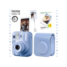 Instax Mini 13 Fotoğraf Makinesi Deri Çanta Kıskaç + 20'li Film Hediye Seti