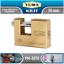 70mm Pirinç Kayar Milli Asma Kilit Ym-3070