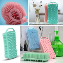 Kendiliğinden Askılı Peeling Ve Masaj Etkili Silikon Banyo Vücut Fırçası 5468