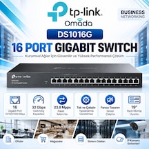 Tp-lınk Omada 16 Port 10/100/1000 Rackmount Yonetılemez Swıtch