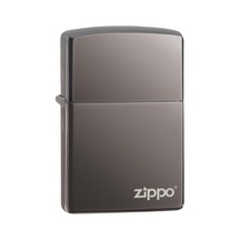 Zippo Çakmak 150Zl Classic Black Ice Lighter Zippo Logolu