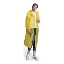 Hegi Yağmurluk - Pvc Eva Yağmurluk Pardesü Sarı 0.15MM