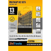 Zhltools 16 Parça Hss Matkap Ucu Seti Beton Ahşap Metal Delme