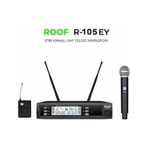 Roof R-105ey 2x99 Kanal Uhf 1 El 1 Yaka Telsiz Mikrofon