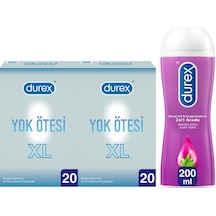 Durex Yok Ötesi XL İnce Prezervatif 40'lı + Aloe Vera Kayganlaştırıcı Jel 200 ML