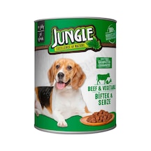 4 Adet Jungle Köpek Konservesi 400 Gr Biftekli Sebzeli
