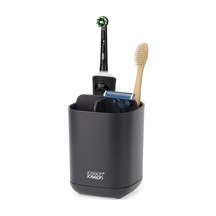 Joseph Joseph Easy-store Caddy Diş Fırçası Tutucu, Banyoda Saklama, Küçük, Mat Siyah