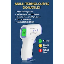 Ce Onaylı Dijital Temassız Ateş Ölçer Termometre Tabanca Model Hafızalı Pilli Bebek Çocuk Kedi Köpek Ortam Nesne Yemek Havuz Oda