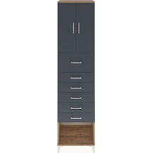 Hyperion Dolap 2 Raflı 6 Çekmeceli 2 Kapaklı 60x44x243 Çam-an... Çam