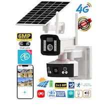 Okam 3920 4g Güneş Enerjili Dual Lens 360 Görüş Güvenlik Kamera