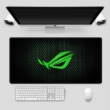 Asus ROG Baskılı 90*30 cm. Oyuncu Mousepad Kaymaz Taban Mouse Pad