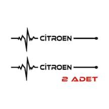 Citroen İçin Uyumlu Aksesuar Nabız Sticker 30 8 Cm