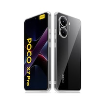 Poco X7 Pro Kılıf Lüx Şeffaf Silikon Renk
