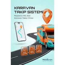 Mk-400-1 Karavan Takip Sistemi 12 Ay Hatlı - Haritalı 2026 Seri Uzaktan Blokajlı