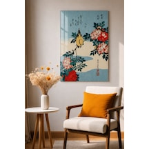 Warbler And Roses Japon Sanatı Kuş Ve Gül Çiçekleri Dekoratif T