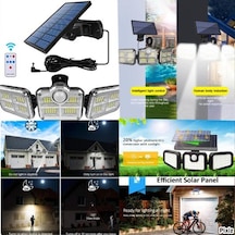 Enerji Tasarruflu Pratik Lamba Çevre Dostu Solar Panelli Uzaktan Kumandalı 122 Led Bahçe Aydınlatma