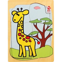 Zürafa Ahşap Puzzle
