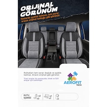 Dodge Magnum Phantom Gri Tay Tüyü Oto Koltuk Kılıfı Tam Set -ortopedik-kolay Montaj-terletmez 2003-2008
