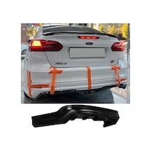 Ford Focus 3.5 Sedan Arka Ek Plastik Siyah Difüzör 2015 2016 2017 2018 Arka-difizör-bodykit-ek