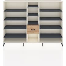Arges Dolap 11 Raflı 3 Çekmeceli 220x30x163 Aytaşı-antrasit/çam Antrasıt/atlas Çam - Aytası