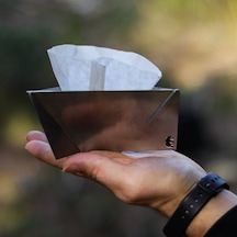Kamp Ayısı Coffdripp V60 Filtre Kahve Demlik: Katlanabilir Paslanmaz Çelik Kahve Dripper