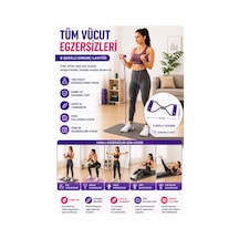 Pilates Direnç Lastiği 8 Şekilli Egzersiz Bandı Evde Spor Fitness Esneme Ve Duruş Destekli Diğer