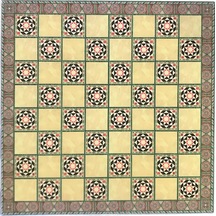 Satranç Tahtası Sarı Sedefli Küçük Boy