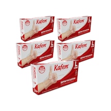 Kafem Pe Tek Kullanımlık Şeffaf Eldiven 500 Lü X 5 Paket