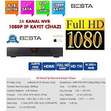 24 Kanal Ip Kamera Kayıt Cihazı 1080p Nvr Eseecloud 2mp