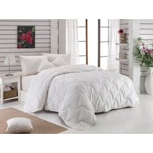 Komfort Home Çift Kişilik Çizgili Pamuk Saten Yorgan 195x215 Cm Çok Renkli