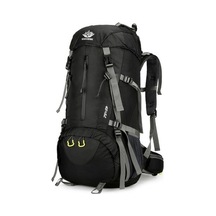 Vanaheimr 0972 Outdoor Çok Fonksiyonlu Kamp Çantası 50litre Siyah Siyah